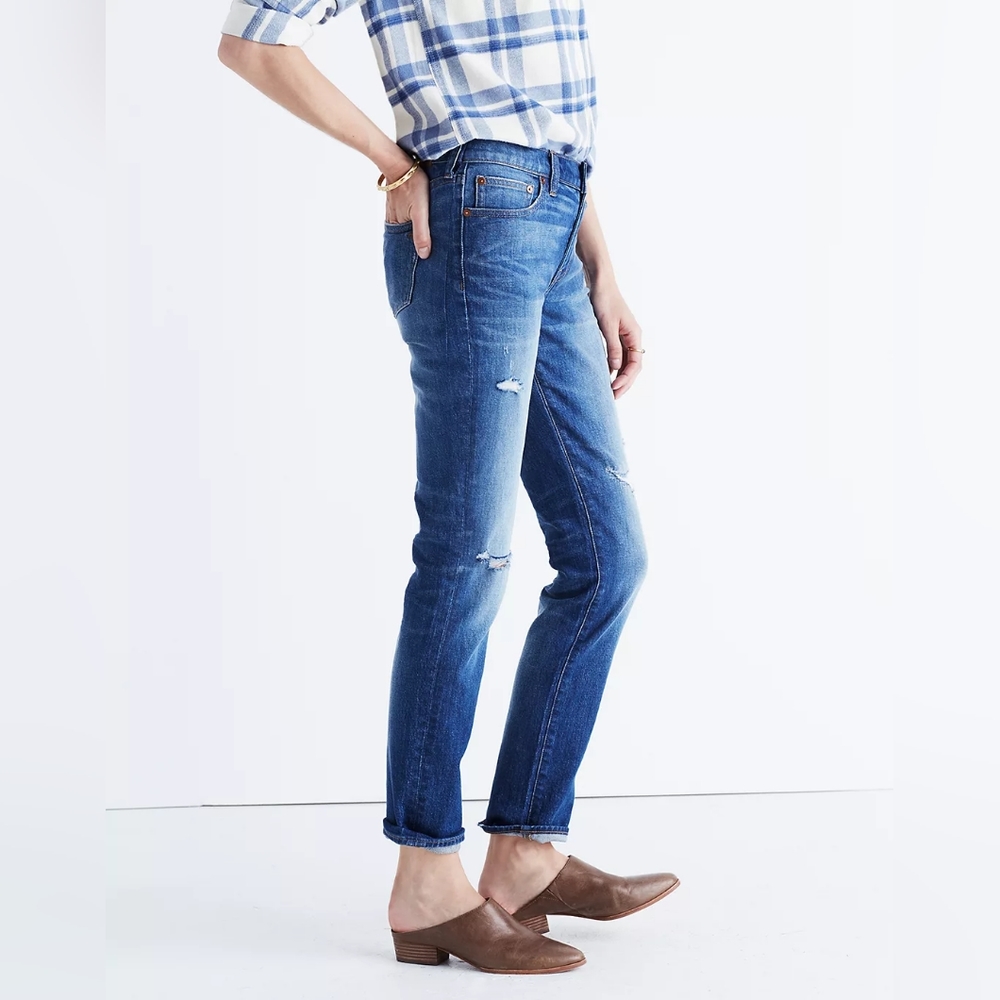 Madewell The Slim Boyjean - Rip and Repair Edition Size 25 - Picture 4 of 11
